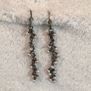 Sterling silver & freshwater pearl earrings